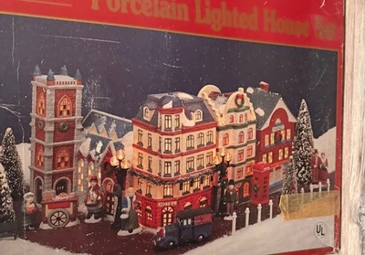 Lemax 23 шт. Диккенсвейл Рождественская деревня с подсветкой РЕДКАЯ - Изображение 1 из 4