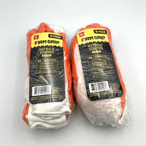 Guanti da lavoro rivestiti in nitrile Firm Grip grandi - (5 paia x2) 10 paia taglia Large 5558 - Foto 1 di 4