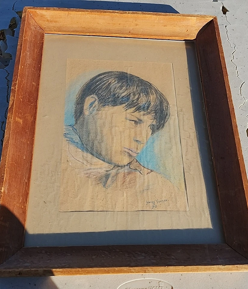 Pencil And Color Drawing Done In 1938 By Irving Yavner Foto 1 de 1