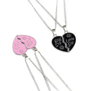 Puzzle Heart Pendant Necklace Sister Forever Necklaces Jewelry Gradua - Picture 1 of 18