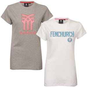 Fenchurch Womens 2 Pack T Shirts Grey Pink & White Turquoise Blue Free UK Ship S - Picture 1 of 3