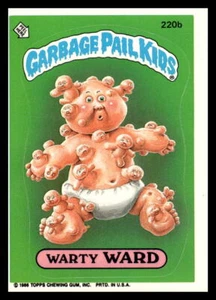GPK 1986 cubo de basura serie 6 Warty Ward 220b de colección - Imagen 1 de 2