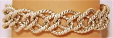 8" rope chain link bracelet 49 gr Kc Co sterling silver 925 heavy twisted chunky
