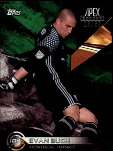 2016 Topps Apex MLS Green #55 Evan Bush /50