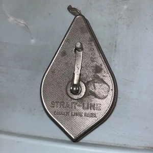 Vintage Strait Line Chalk Line Reel Plumb Bob, Carpentry Collectible - Picture 1 of 4