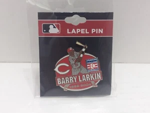Barry Larkin Cincinnati Reds Hall of Fame 1986-04 Souvenir Lapel Enamel Pin PSG - Picture 1 of 15