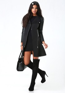 bebe black coat