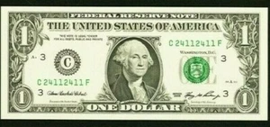 Fr.1933-B 2006 Repeater 24112411 Federal Reserve Note GEM Crisp Uncirculated - Bild 1 von 2