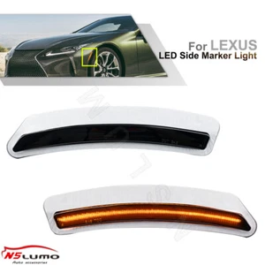 2x Smoked LED Amber Side Marker Signal Lights For 2018-2022 Lexus LC500/LC500H - Bild 1 von 12
