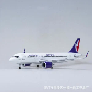 1:80 Maßstab Air Macau A320neo Passagierfluggesellschaft 47CM Harz Flugzeug Modell - Bild 1 von 5