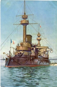 FRANKREICH (G93) Postkartenschiff LA HOCHE - 1900 nicht gereist - Bild 1 von 2