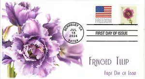 24-193, 2024, Flowers First Day Cover, Standard Postmark, Berkeley CA, Fringed - Picture 1 of 1