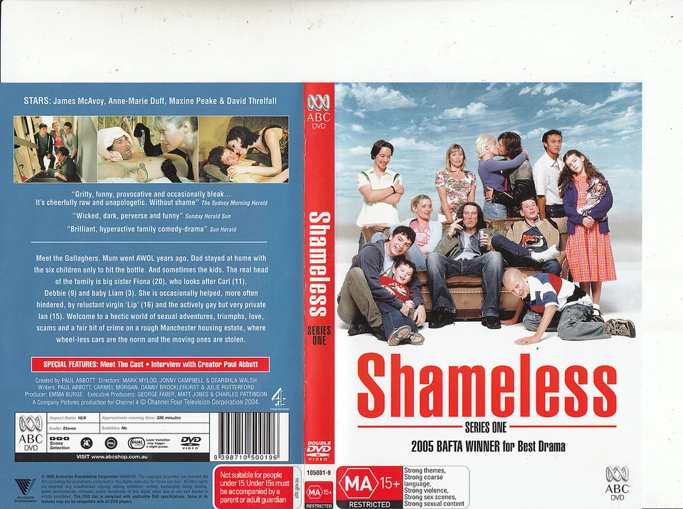 Shameless-2004-TV Series UK-Series One-[2 Disc 336 Minutes]-2 DVD - image 1 of 1