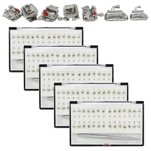 5 soportes de ortodoncia dental autoligables tubos bucales MBT metal Ormco - Imagen 1 de 14