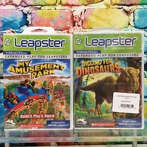 Leapster Leap Frog 3 New Games Learn Kid Amusement Park Dinosaurs I Spy Ages 5-8