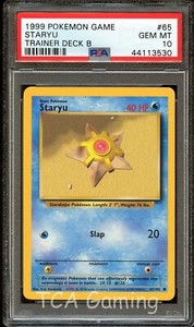 PSA 10 GEM MINT Staryu 65/102 Misty's Trainer Deck B Pokemon Card 530