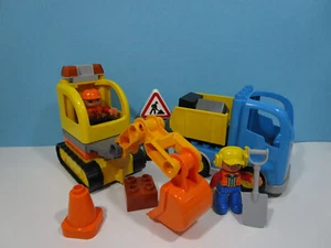 Lego ® Duplo Ville pequeño juego de obras con excavadora camión trabajadores de la construcción - Imagen 1 de 1