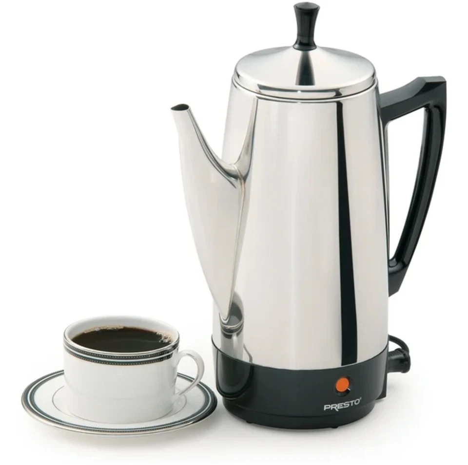 FREE IMPORT FEES Presto 02811 12-Cup Stainless Steel Coffee Maker - Image 1 of 4