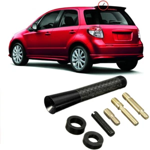 3" Carbon Style Aluminum Car Antenna Mast For Suzuki Swift Alto SX4 Grand Vitara - Picture 1 of 16