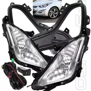 For 2014 2015 2016 Hyundai Elantra (Sedan) Front Bumper Fog Lights Assembly New - Picture 1 of 5