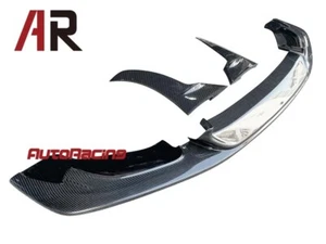 L Style Carbon Fiber Front Bumper Lip 3PCS For 2015-2020 BMW F80 M3 & F82 M4 - Picture 1 of 4