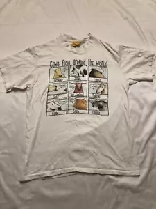 Vintage Lake Street Shirts Made In USA Men's Size L COWS FROM AROUND The World - Picture 1 of 10