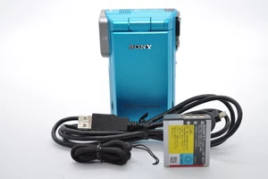SONY HDR-GW77V Blue Digital HD Video Camera Recorder Handycam Waterproof Used - Picture 1 of 14