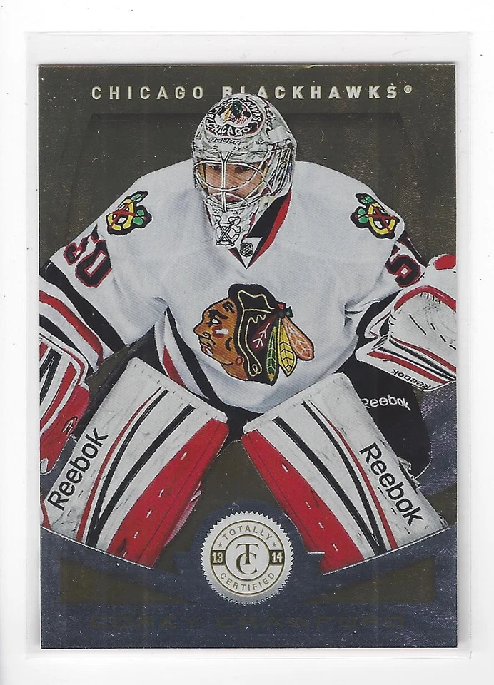 COREY CRAWFORD  2013-14 Totally Certified Mirror Platinum GOLD #75 19/25! - Image 1 of 1