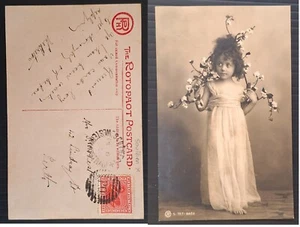 1904 Western Australia Postcard of young girl - Southern Cross postmark - Picture 1 of 3