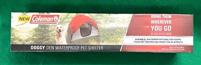 NEW Coleman Doggy Den Durable Waterproof Pet Shelter 38" x 27" x 28" New in Box - Image 1 of 4