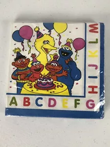 Sésamo Street ABC Papel Grande Almuerzo Fiesta Serpientes Pájaro Grande Galletas Monstruo - Imagen 1 de 3