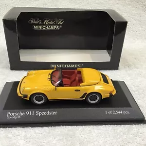 Rarissima Porsche 911 930 Speedster 1988 gialla 1:43 Minichamps-Spark ottima - Foto 1 di 9