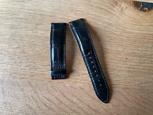 Correa Piel JAEGER LECOULTRE Leather Strap - Black 20/21 mm - Watches Collectors - Imagen 1 de 7