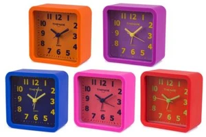 RELOJ DESPERTADOR COLORES SILENCIOSO ALARMA NOCTURNO GOMA GARANTIA - Imagen 1 de 1