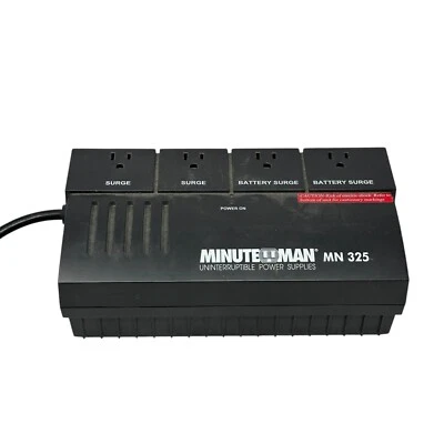 Minuteman MN325 PN 90000601 Uninterruptible Power Supply No Battery 4 Outlets - Image 1 of 4