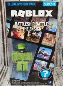 Roblox Deluxe Mystery Pack Series 3 Battleship Battle: The Ensign With Code NIB - Picture 1 of 6