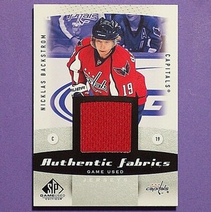 NICKLAS BACKSTROM  2010-11 SP Game Used Authentic Fabrics #AFBA  Washington Caps