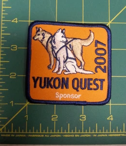 2007 Alaska Yukon Quest 1000 Meilen Hundeschlittenrennen gestickter Aufnäher - Sponsor - Bild 1 von 1