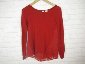 Little Yellow Bird Anthropologie Para Mujer Talla XS Rojo Brillante Encaje Crochet Espalda  - Imagen 1 de 9