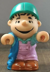 Vintage Fisher Price Little People Peanuts Charlie Brown Linus 2½" Tall Figure - Picture 1 of 7