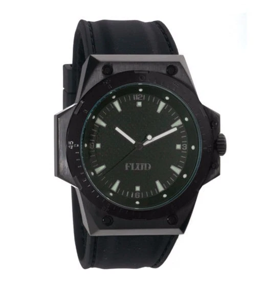 Reloj Pulsera Flud F-22 Acero Inoxidable Negro + 3 Bandas de Goma Silicona Nuevo en Caja Foto 1 de 1