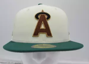 New Era 59FIFTY Cooperstown Anaheim Angels 35th Anniversary Patch Hat 7 3/4 - Picture 1 of 7