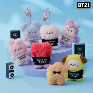 BTS BT21 Official Goods mini PLUSH KEYRING minini BAND + Tracking Number - Imagen 1 de 15