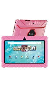 Contixo 7” Android Kids Tablet 32GB, Tablet Bundle , Stickers & Case -Pink - Picture 1 of 9