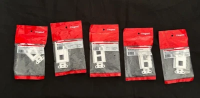 LEGRAND ON-Q WP3412-WH 2-Port Decorator Outlet Strap (Lot of 5) - Image 1 of 4