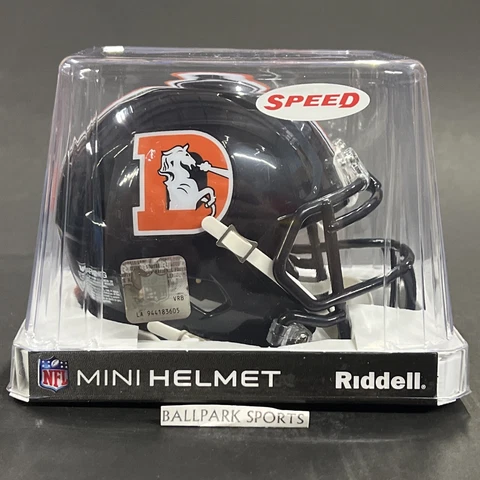Denver Broncos Navy Blue Alternate Riddell NFL Speed Mini Football Helmet Cover