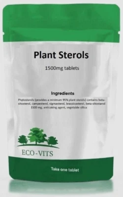 ECO-VITS Plant Sterols 1500mg Tablets – Supports Cholesterol & Heart Health Support