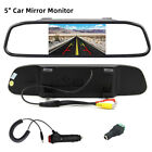 Car Tft Lcd Color Reverse Rear View Mirror Monitor For Backup Reverse Camera