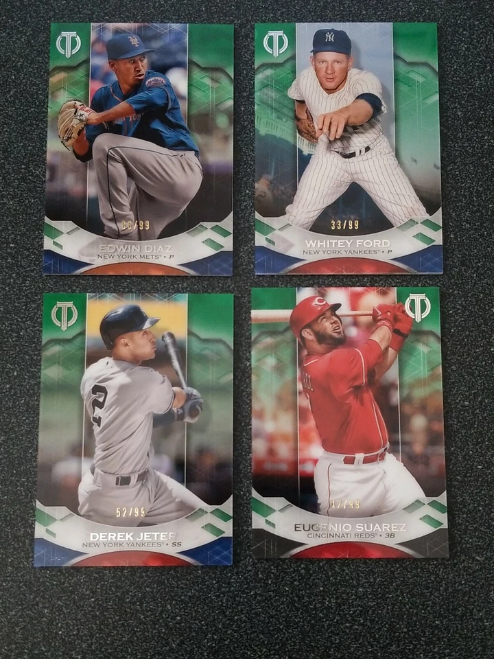 2019 TOPPS TRIBUTE GREEN PARALLEL SINGLES #'d/99 - YOU PICK - Image 1 of 1