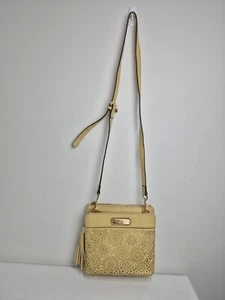 Nicole Lee USA Womens Handbag & Strap Yellow Rhinestones - Picture 1 of 11